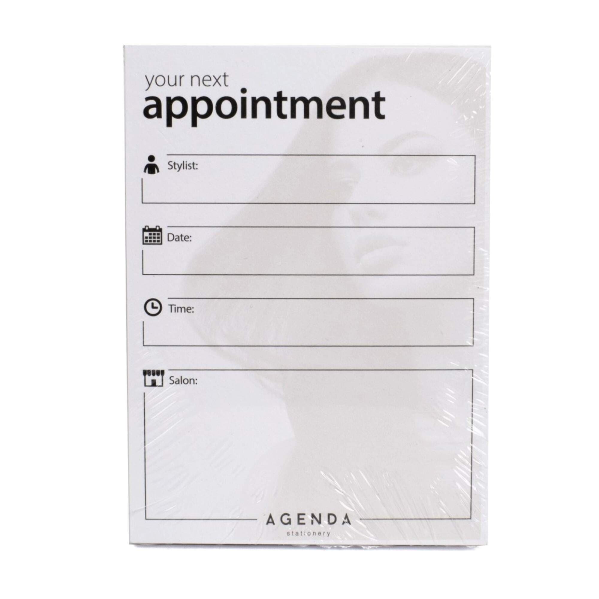 AGENDA - APPOINTMENT CARDS - Stylist - Beige/White