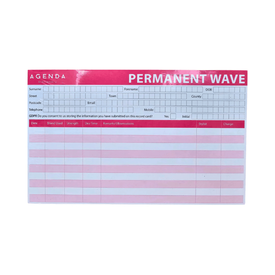 Perm/Tint Record Cards