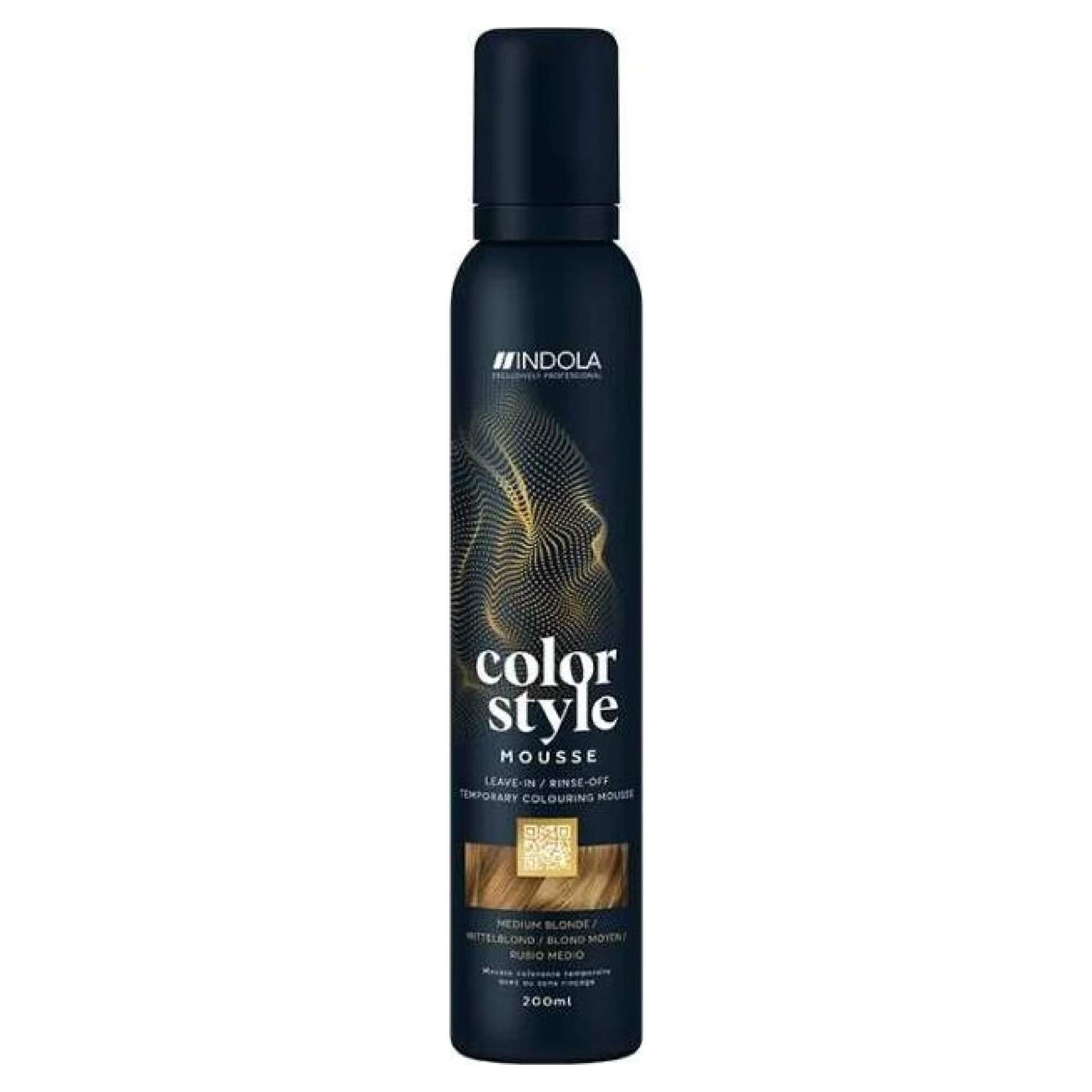 INDOLA - COLOR STYLE MOUSSE - Medium Blonde - 200ml