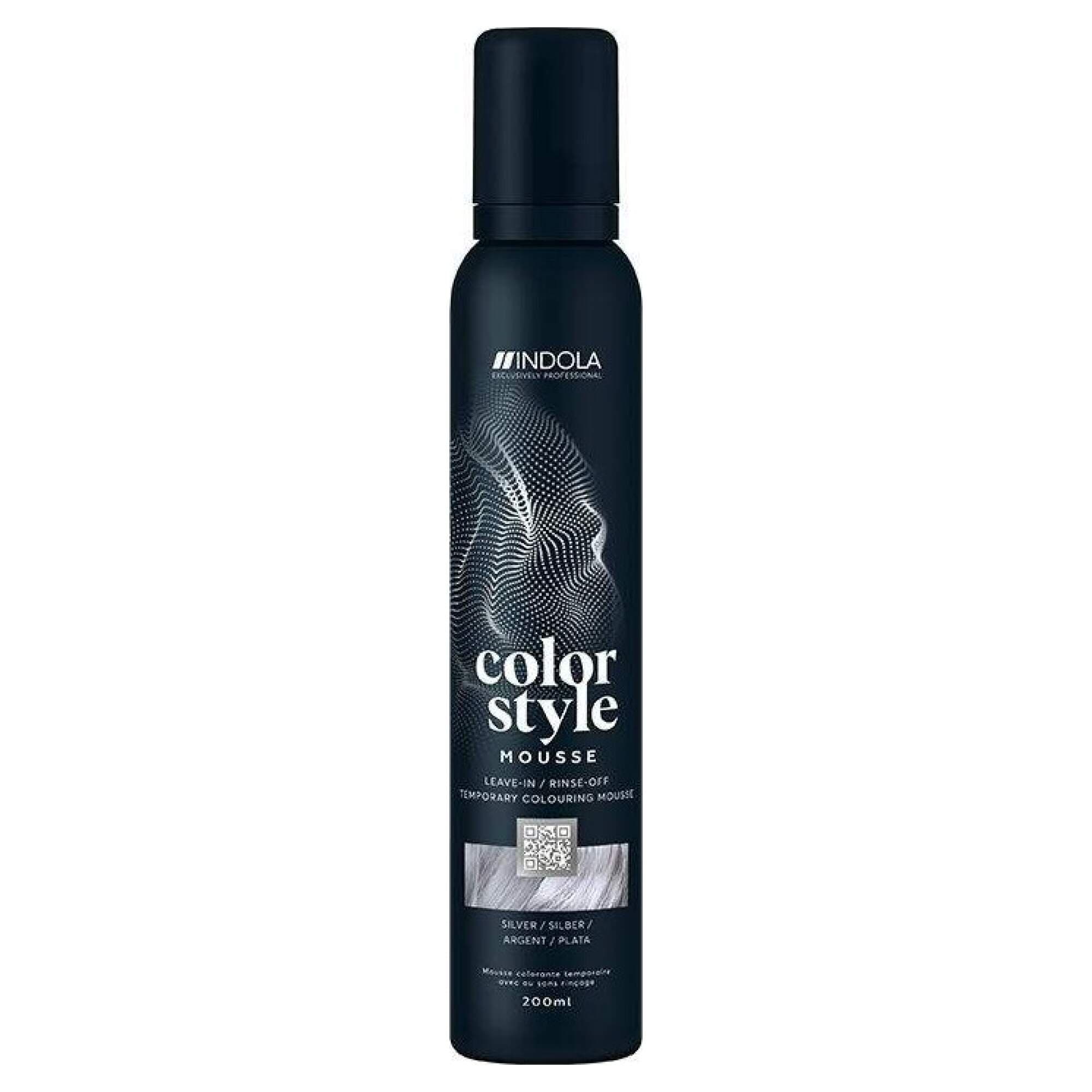 INDOLA - COLOR STYLE MOUSSE - Silver - 200ml