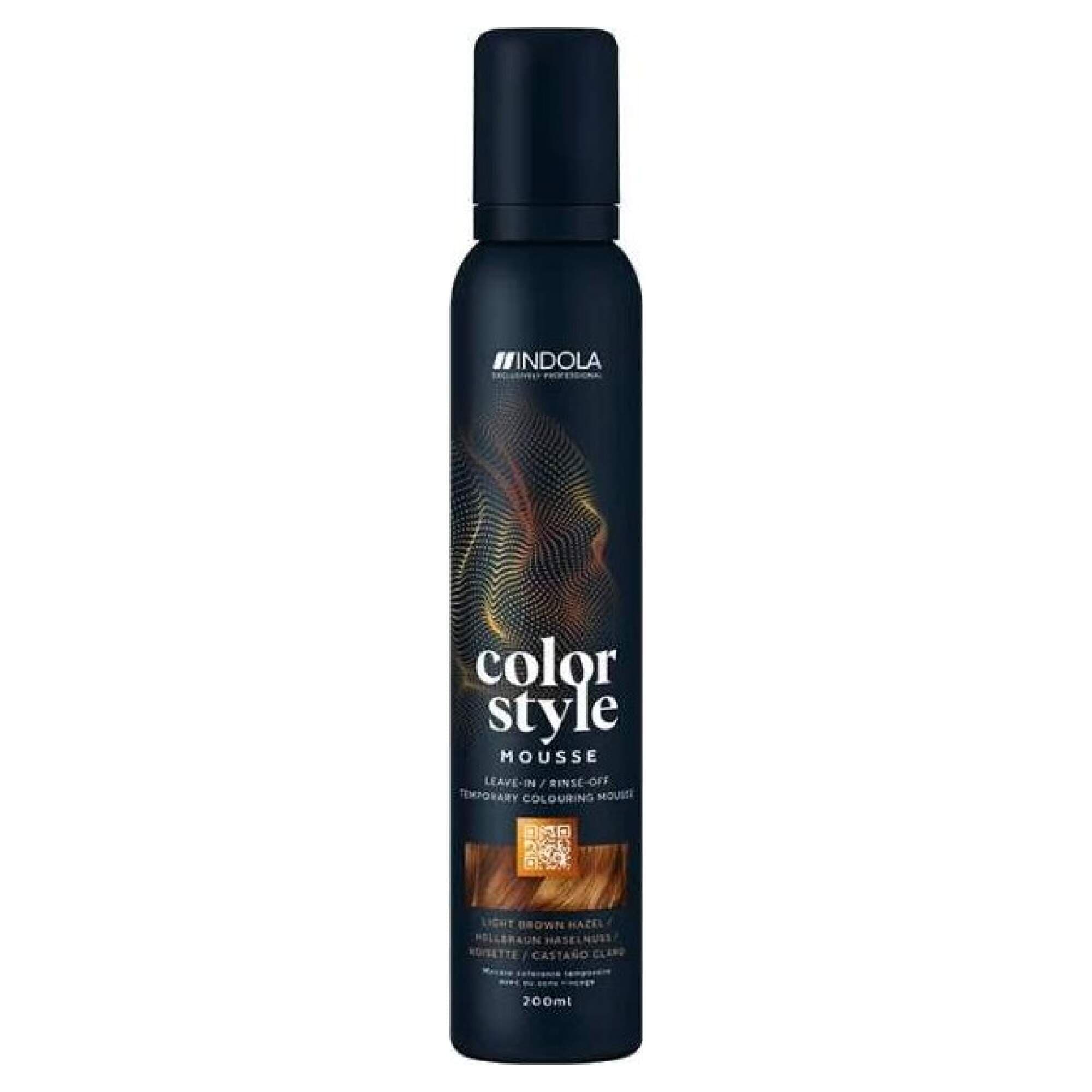 INDOLA - COLOR STYLE MOUSSE - Light Brown Hazel - 200ml