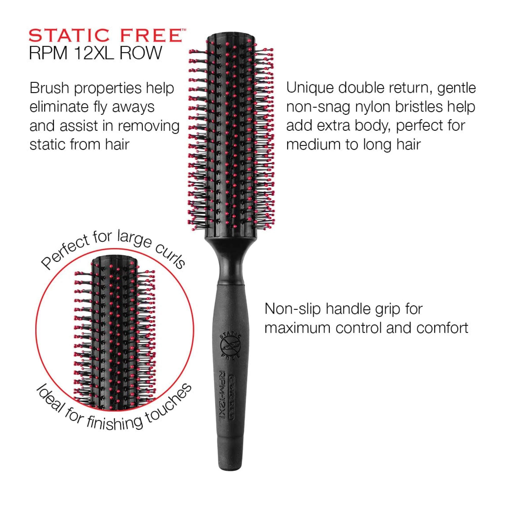 CRICKET - STATIC FREE - Radial RPM 12 Row XL Brush - Image 2