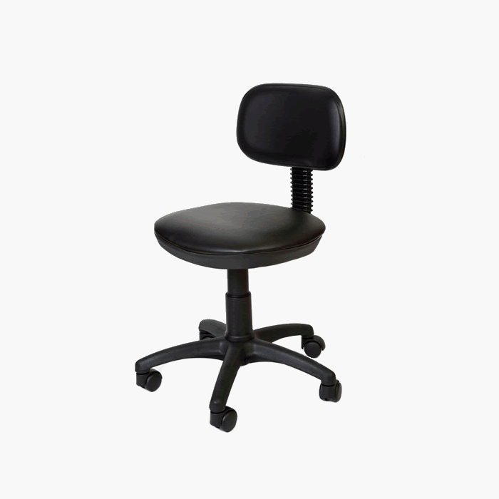 SKINMATE - FURNITURE - Lite Stool With Backrest - White