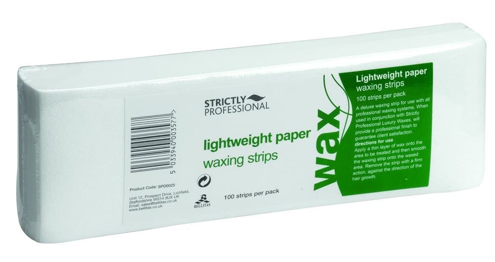 SP - WAX - Lightweight Paper Strips Pk Of 100