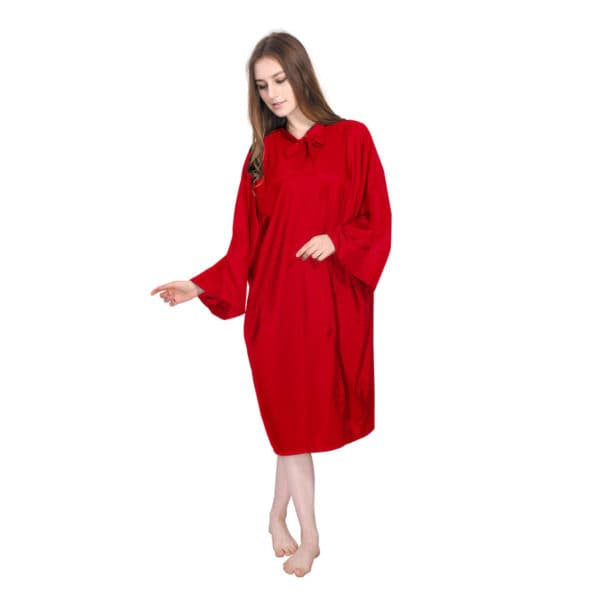 Dolly Red Sleeved Tie Neck