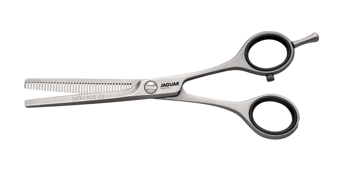 JAGUAR SCISSORS - WHITE LINE - Satin Plus 5" E40 Thinner 40 teeth