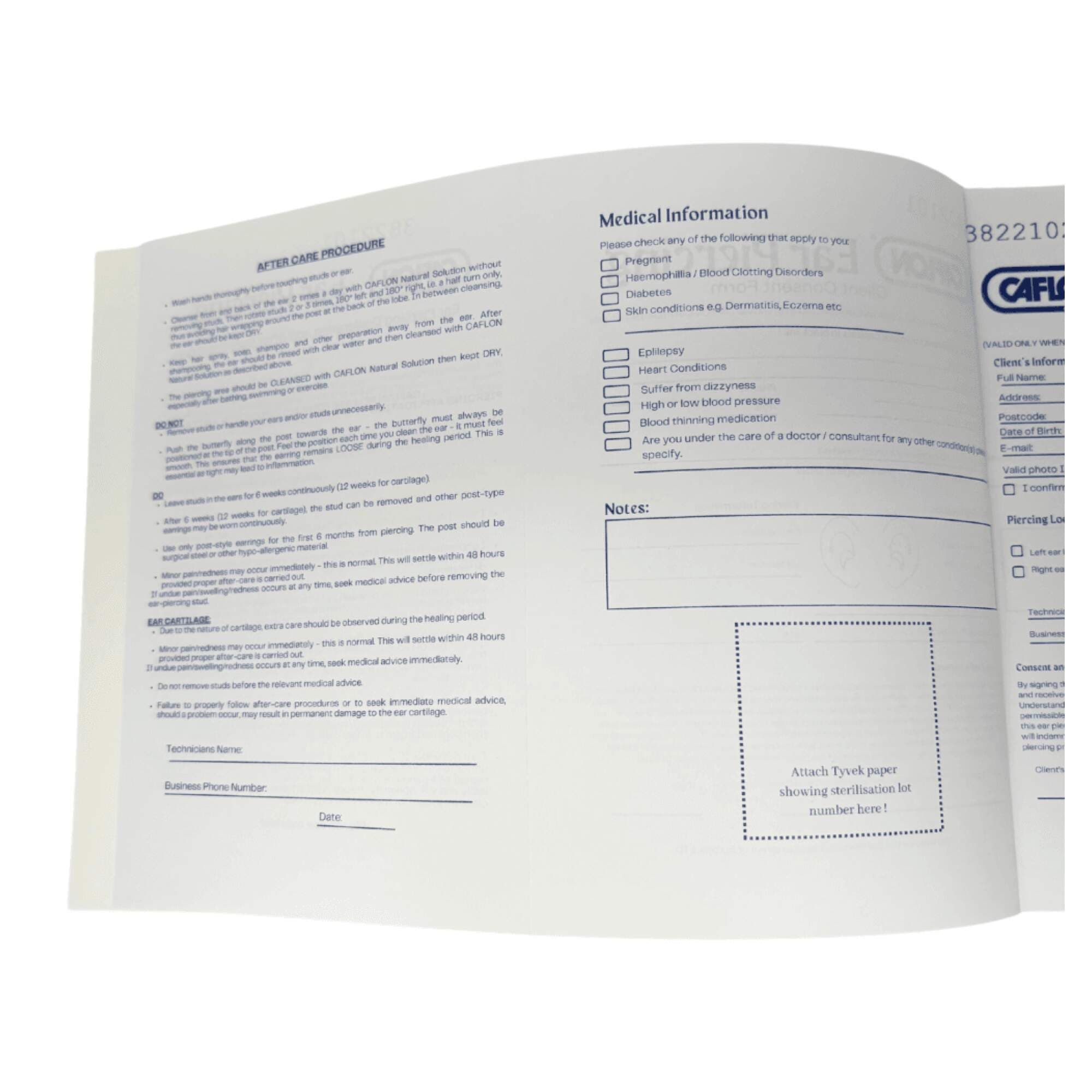 ACCESSORIES - Ear Piercing Registration Book - Image 2