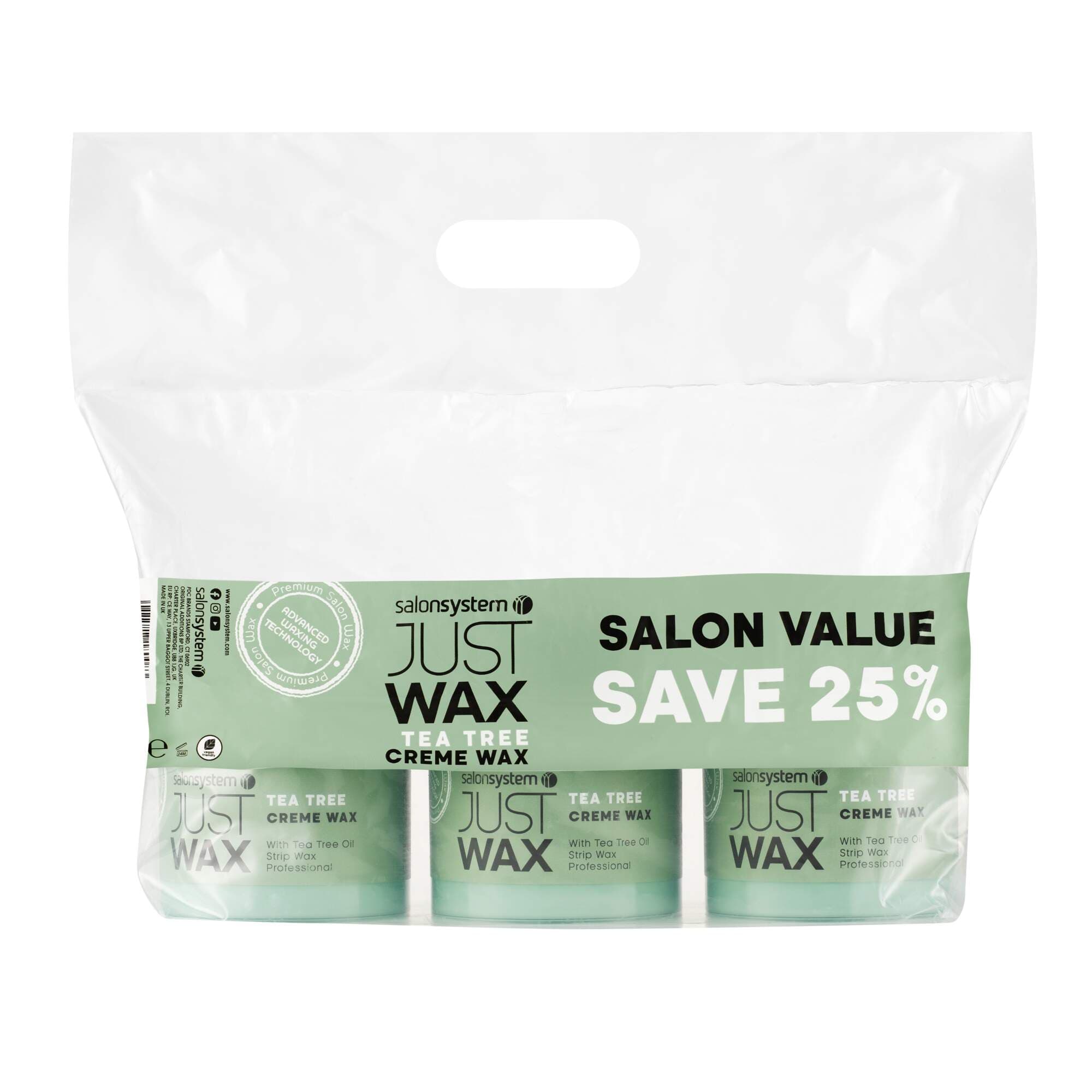 Just Wax - Strip Wax - Tea Tree Creme Wax (2+1)