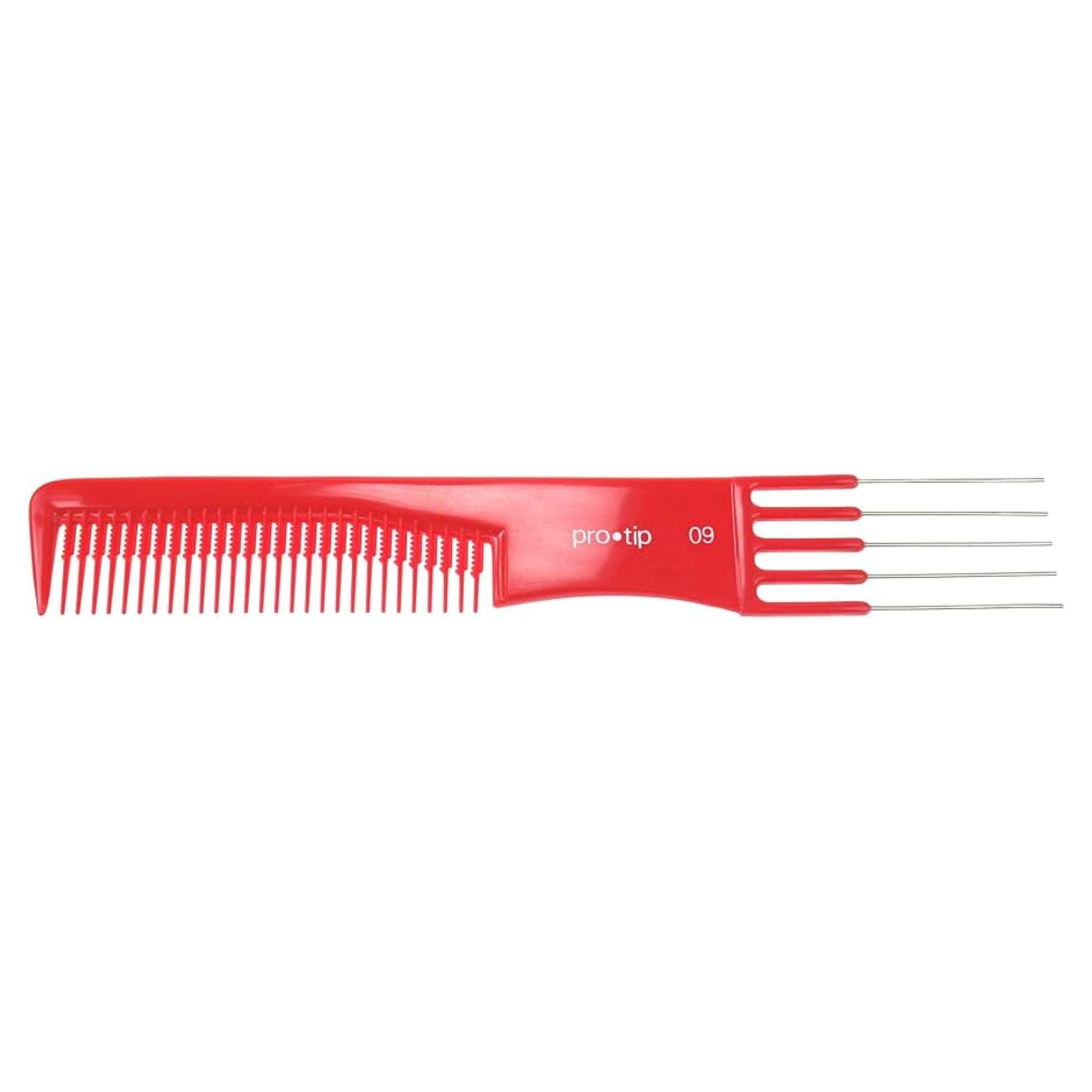 DENMAN - PROTIP - COMBS - Lifter 09 - 5 Metal Pins - 190mm - Red - Image 2
