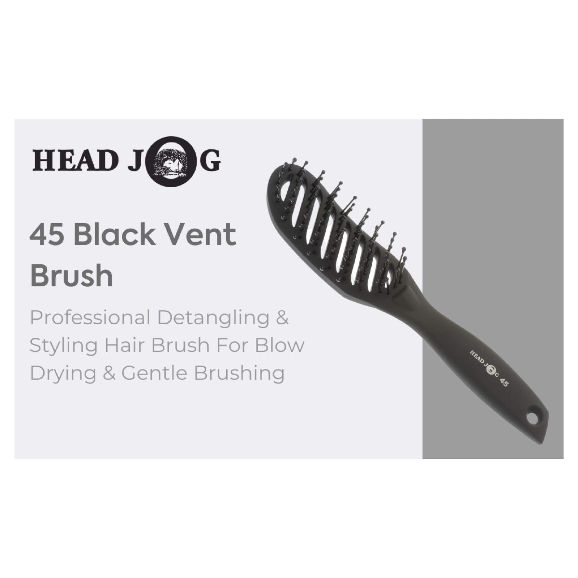 Head Jog 45 Vent Brush Black - Image 2