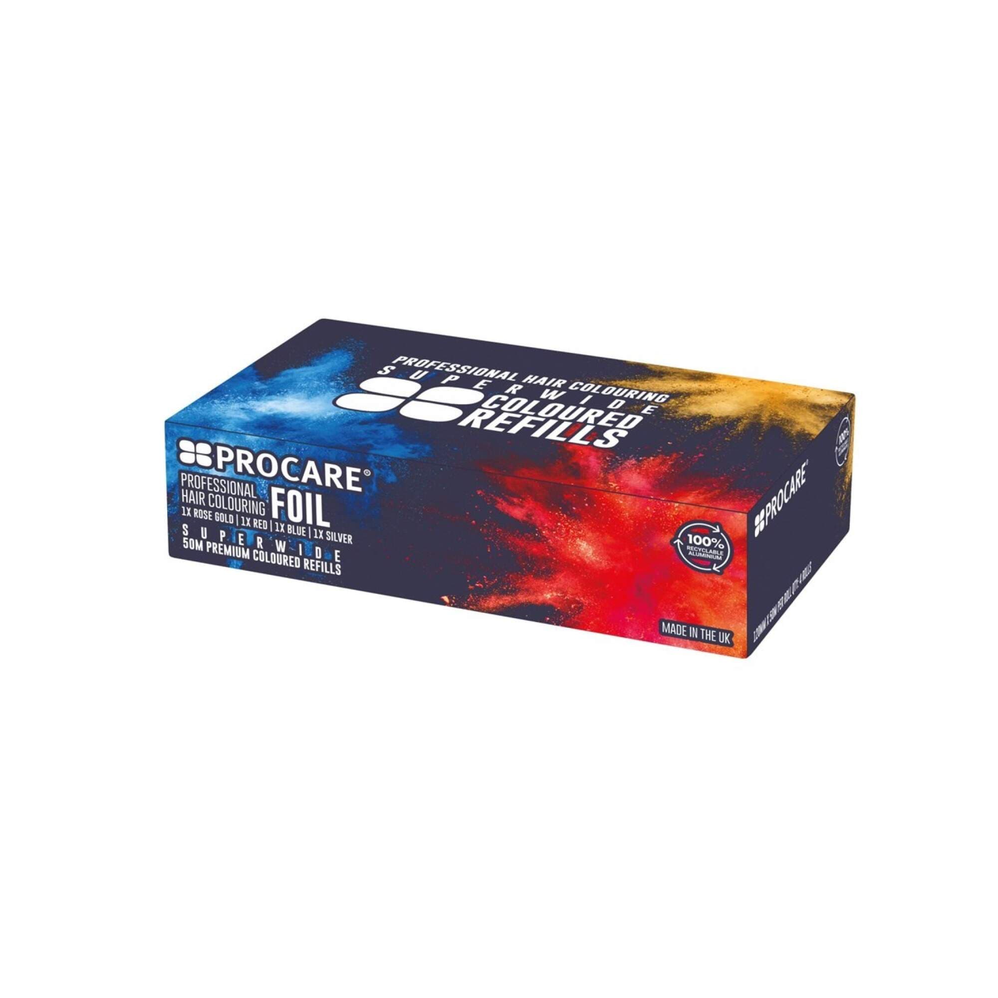 PROCARE - Coloured Hair Foil - Quad Pack (Gold/Red/Blue/Silver) - Image 2