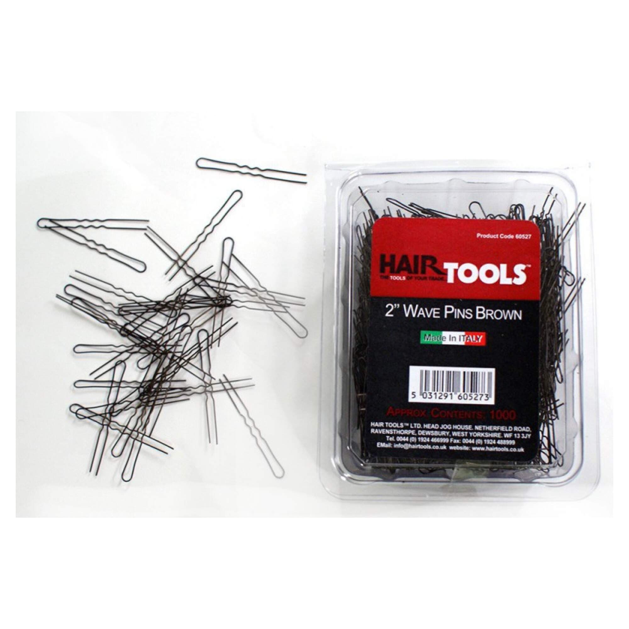 HAIR TOOLS - Pins & Grips - Wave Pins - 2" Brown 1000pk - Image 2