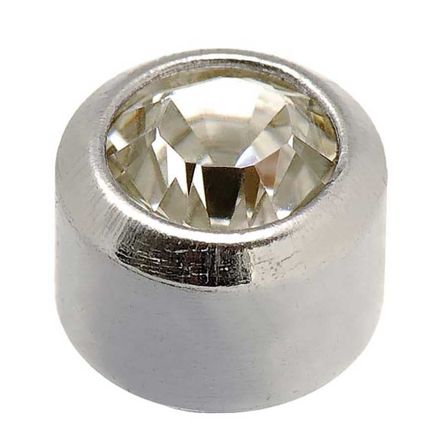 TITANIUM - Bezelset Birthstone - April