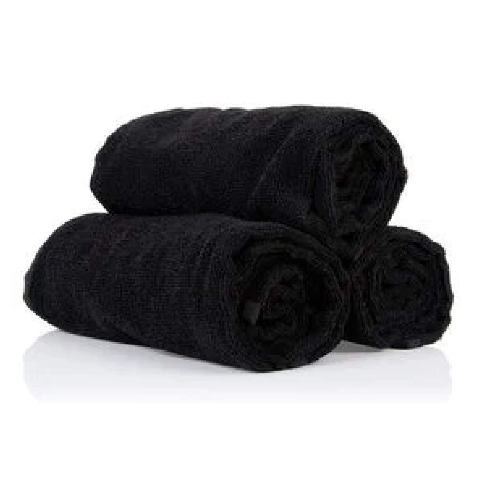 SALON ACCESSORIES -  Towel Black x5