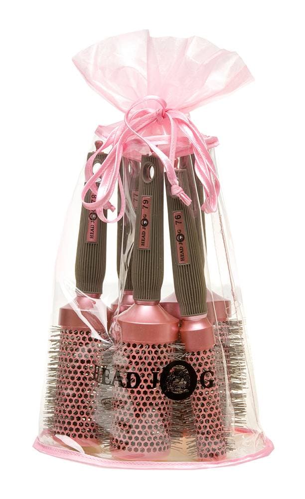 Head Jog Oval Pink Brush Set