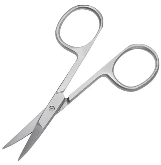 THE EDGE - TOOLS - Silver Cuticle Scissors  - Curved