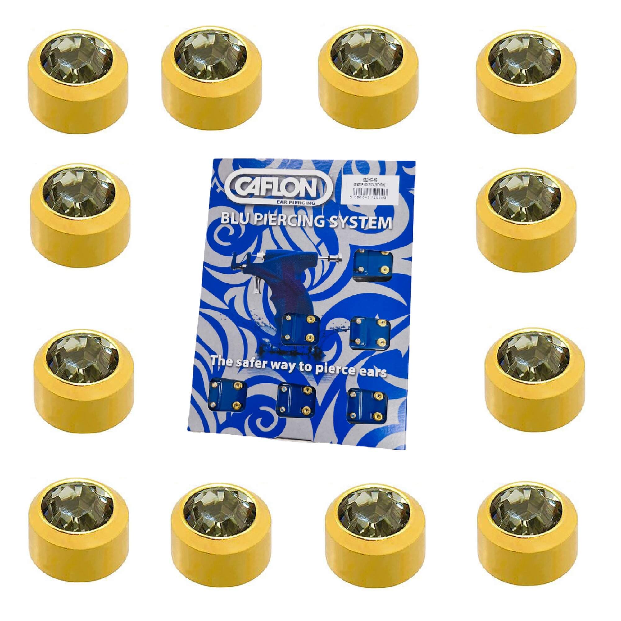 GOLD PLATE STUD - Black Diamond