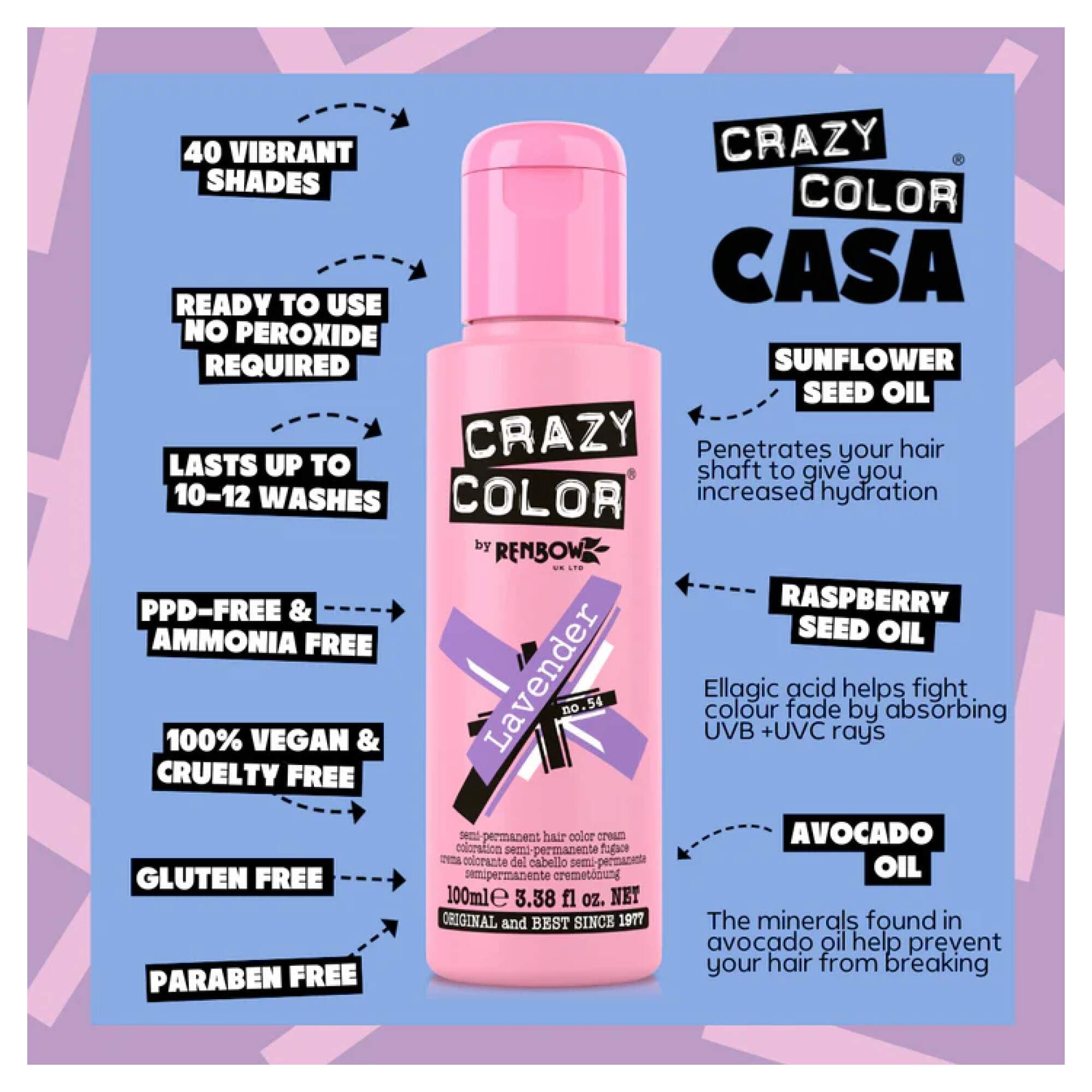 Crazy Color - Vibrant Shades - Lavender (54) - Image 2