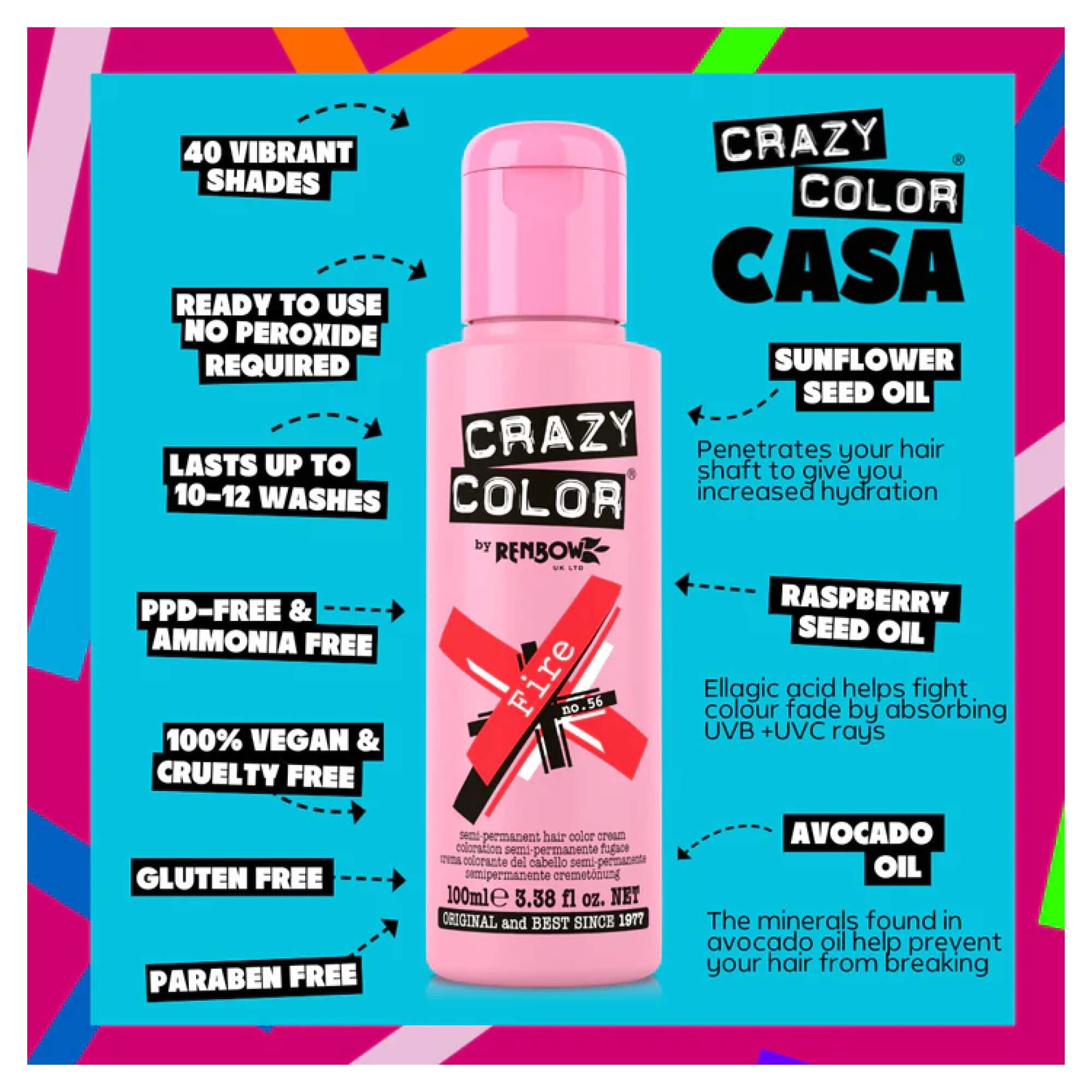 Crazy Color - Vibrant Shades - Fire (56) - Image 2