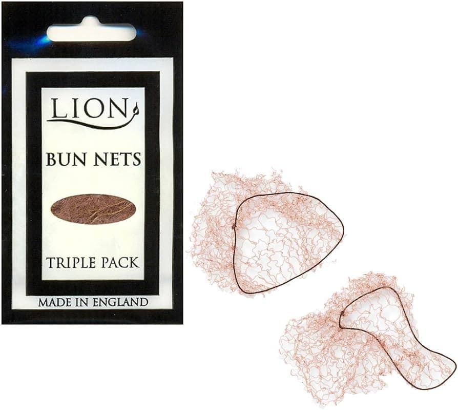 Lion Bun Nets - Light Brown (12 x 3pc)