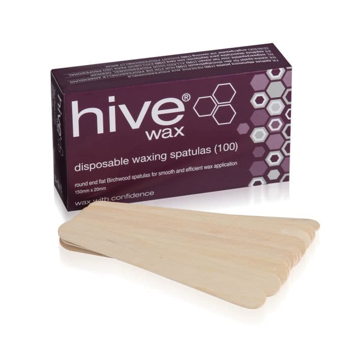 HIVE - SPATULAS - Disposable Wooden Spatulas - 15cm x 2cm - 100 Pack