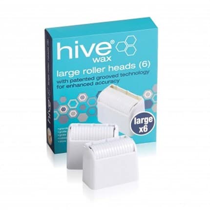 HIVE - ROLLER WAX ACCESSORIES - Roller Heads Large - Ideal For Legs and Underarm - 6 Pack