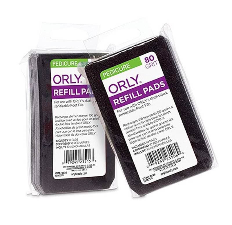 ORLY - FILES - Foot File Refill Pads - 80 Grit - 10 Pack