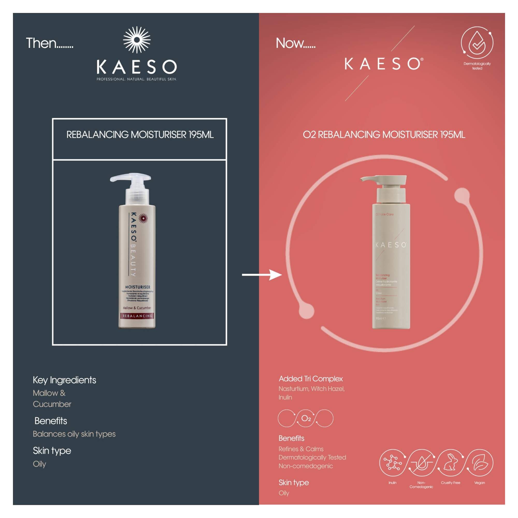 KAESO SKINCARE - 02 Rebalancing Moisturiser 195ml