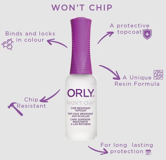 ORLY - TOP COATS - Won't Chip - 9ml