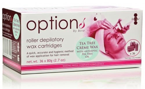 HIVE - ROLLER WAX CARTRIDGES - Tea Tree Crème Wax - 80g - 36 Pack