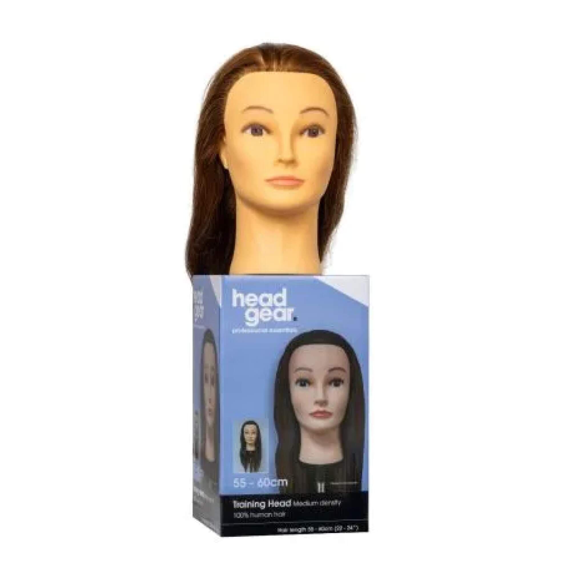 HEAD GEAR - HEADS - 55-60cm (22-24") Training Head - 100% Human Hair