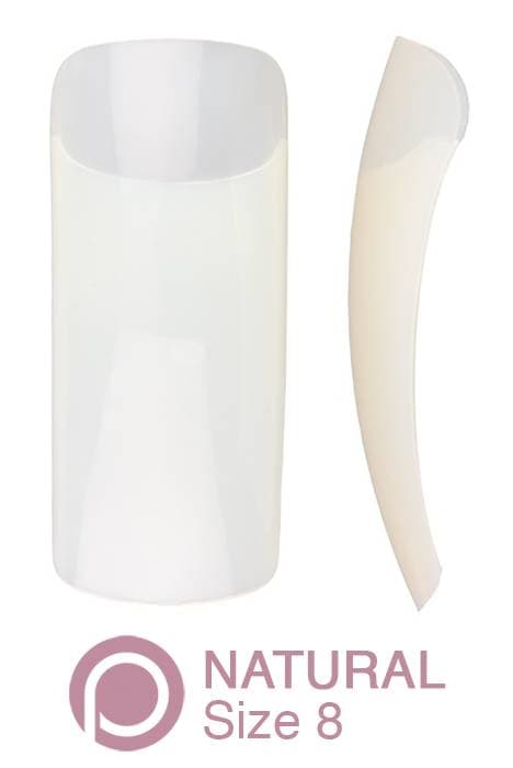 Pure Nails Natural Nail Tips - Size 8