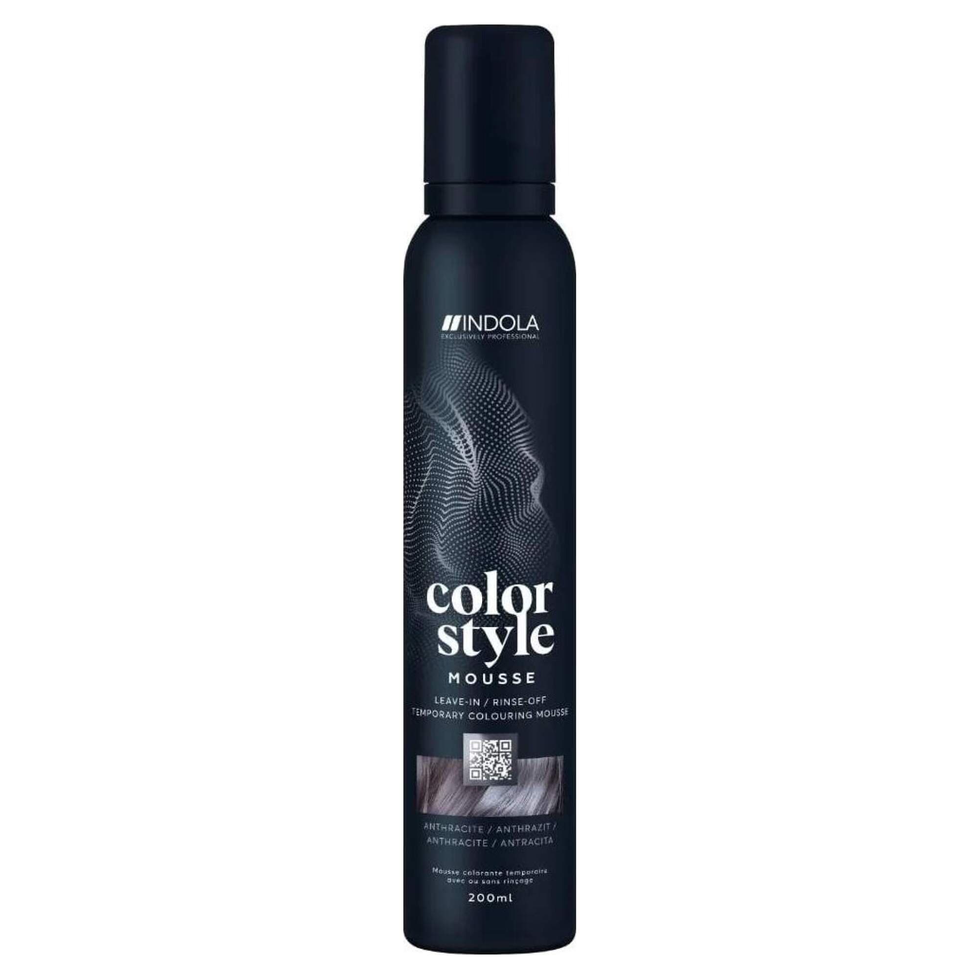 INDOLA - COLOR STYLE MOUSSE - Anthracite - 200ml