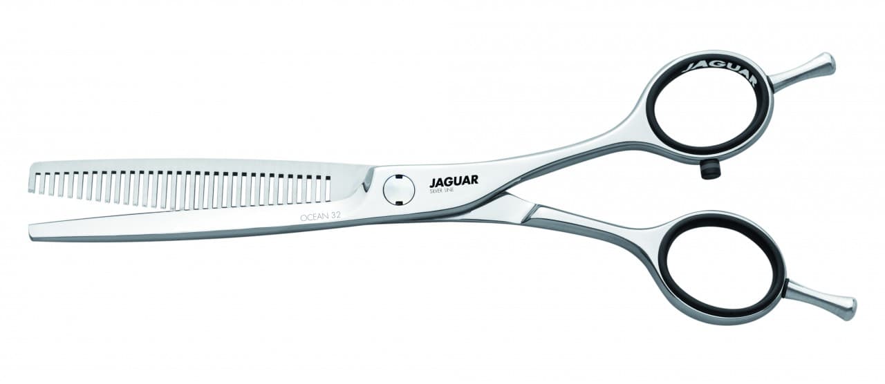 JAGUAR SCISSORS - SILVER LINE - Ocean 6" Thinner 32 teeth