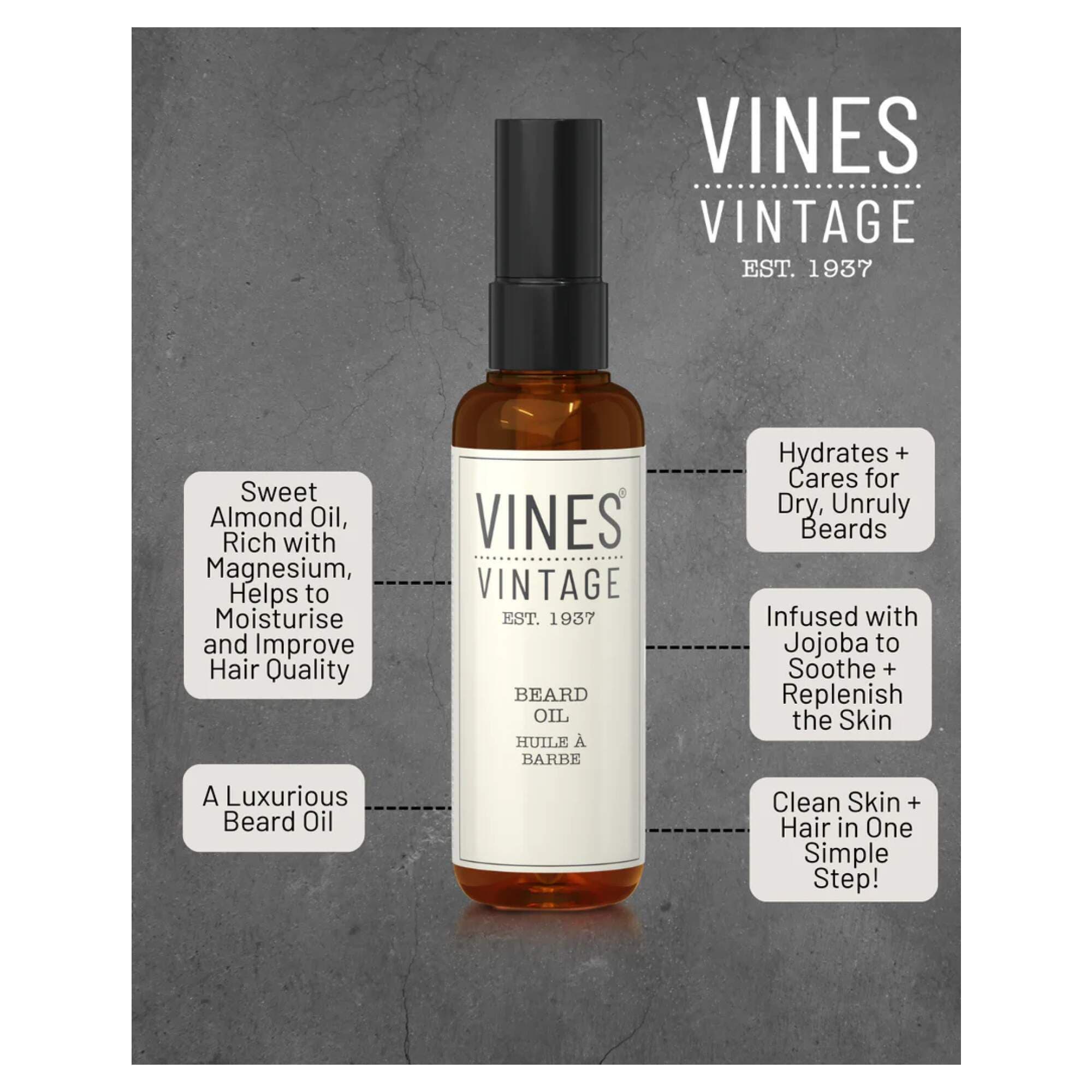 VINES VINTAGE - SHAVE - Beard Oil - Image 2