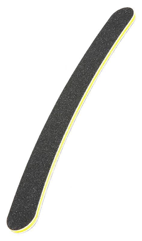 THE EDGE - CUSHIONED FILE - Duraboard Curved 100/180 - Black & Yellow - Washable