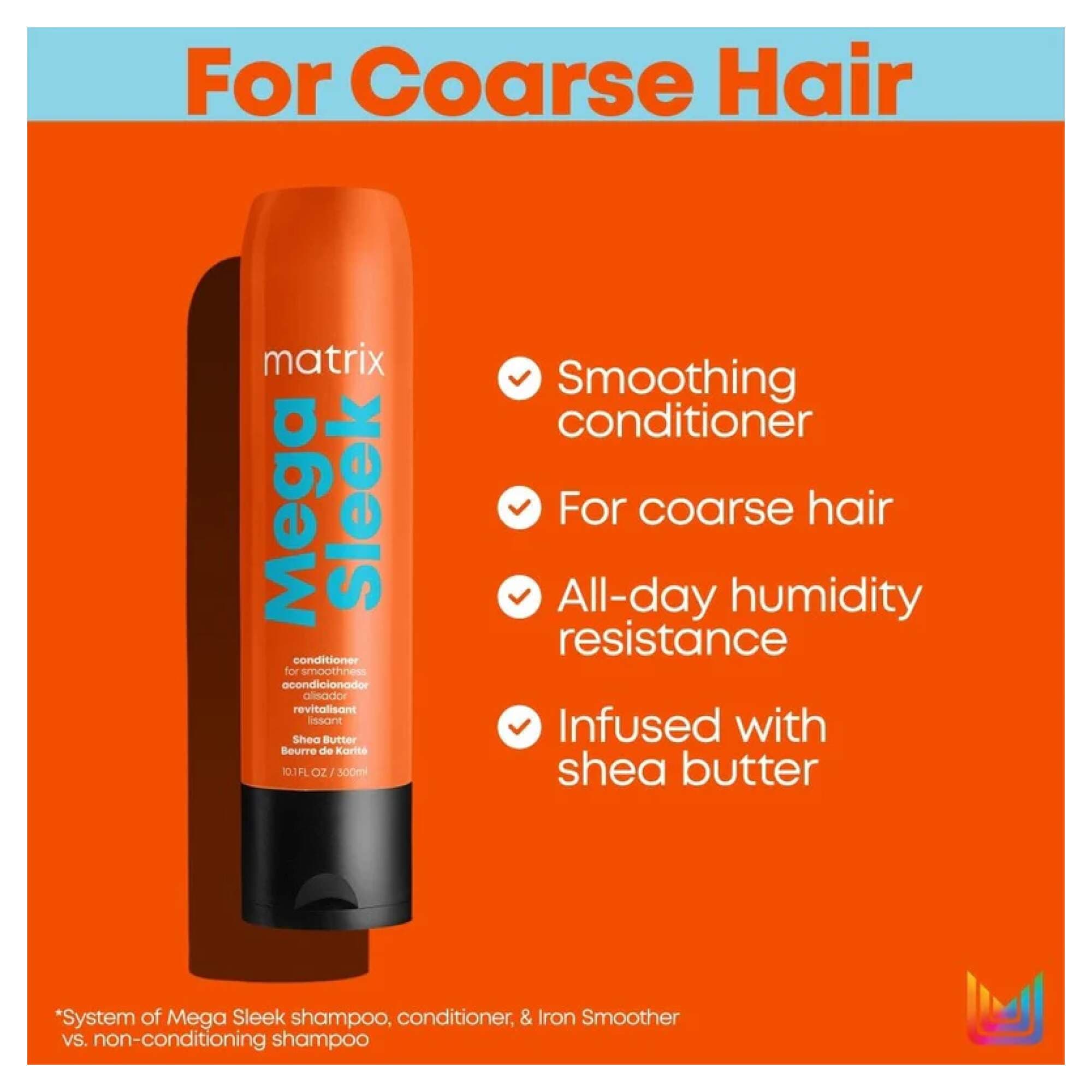 Total Results Mega Sleek Conditioner 300ml - Image 2