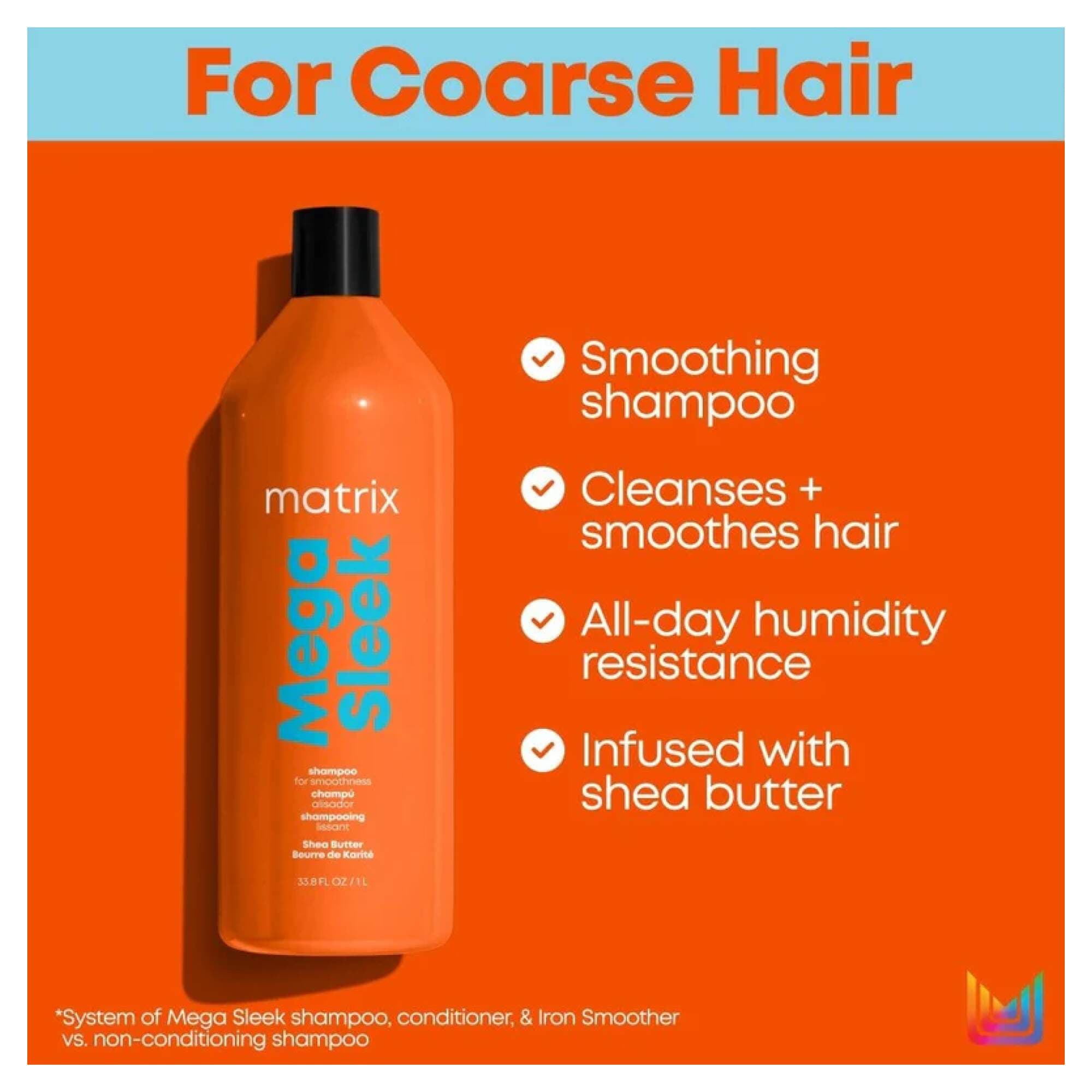 Total Results - Mega Sleek - Shampoo - 1000ml - Image 2