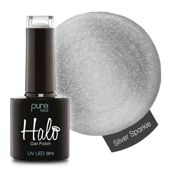 Halo Gel Polish - Silver Sparkle