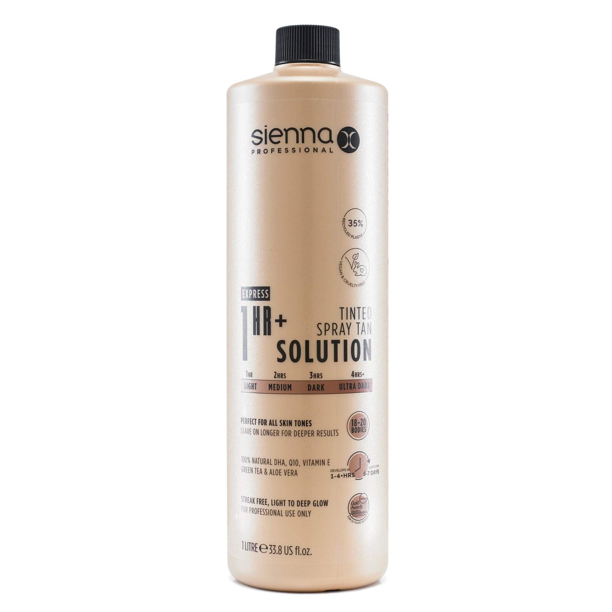 SIENNA X TAN - SOLUTION - 1HR+ Tinted Spray Tan - 1 Litre