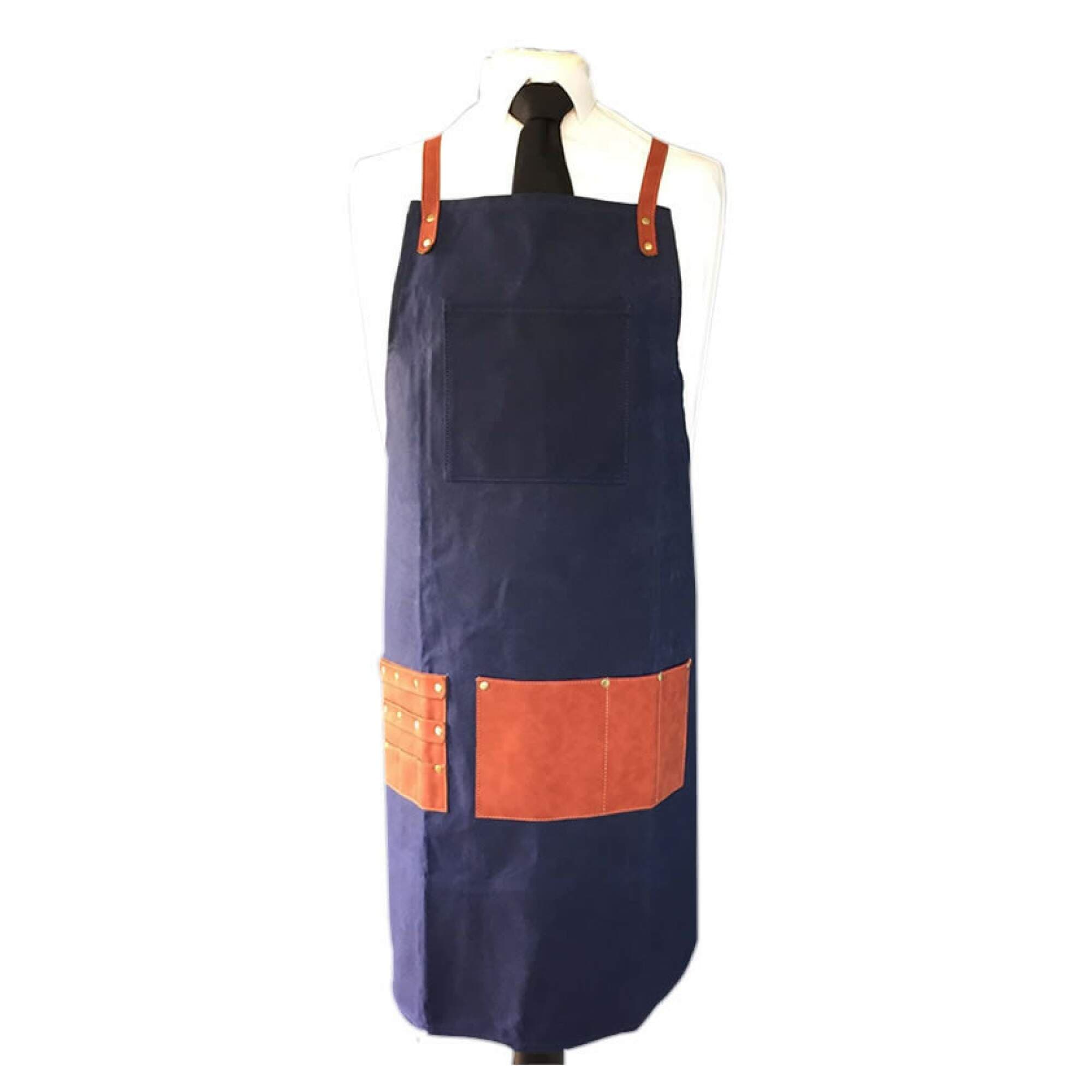 Barber Pro - Barber Apron - Denim Blue