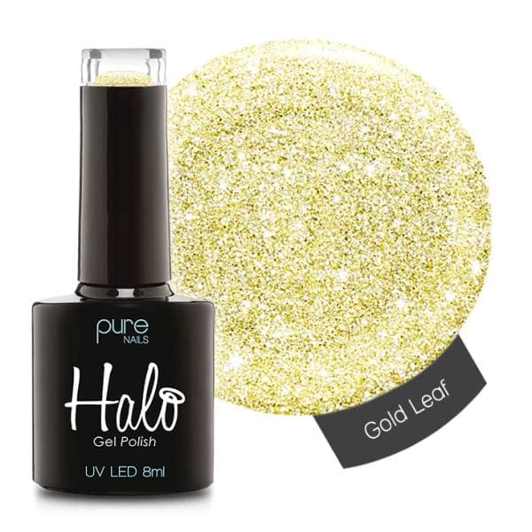 Halo Gel Polish - Ice Crystals - Gold Leaf
