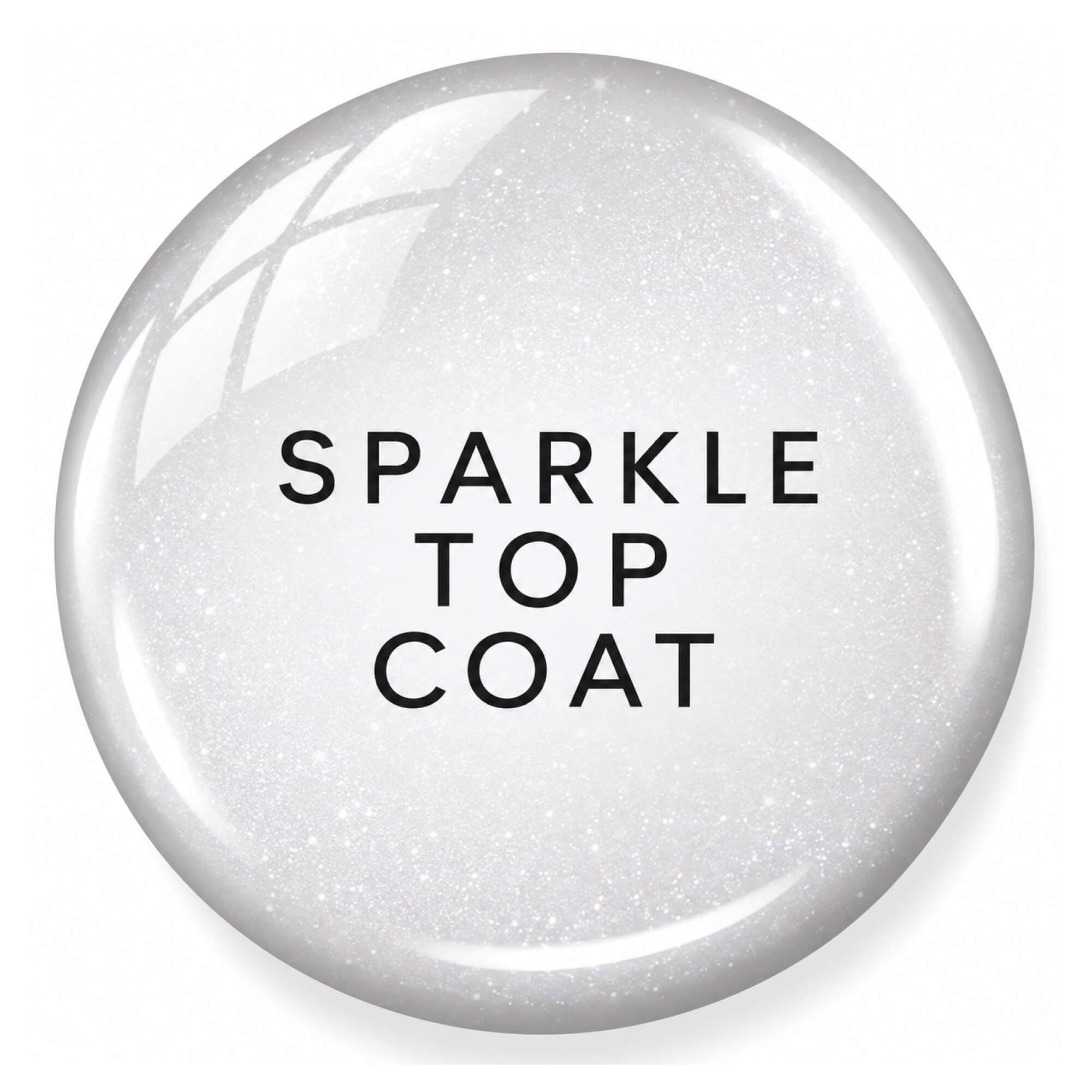 HALO GEL POLISH -- Top Coat Non Wipe Sparkle 8ml - Image 2