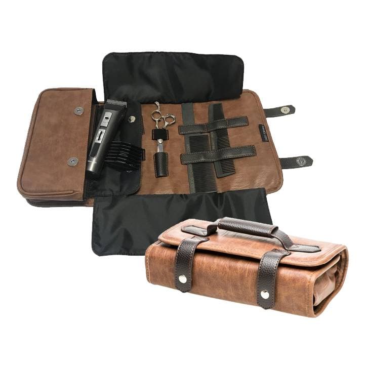 Head Jog Barbers Tool Roll Brown