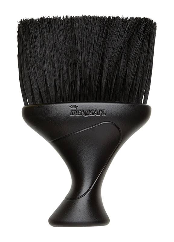 DENMAN - NECK BRUSHED - D78BLK Black Plastic Handle With Black Bristles