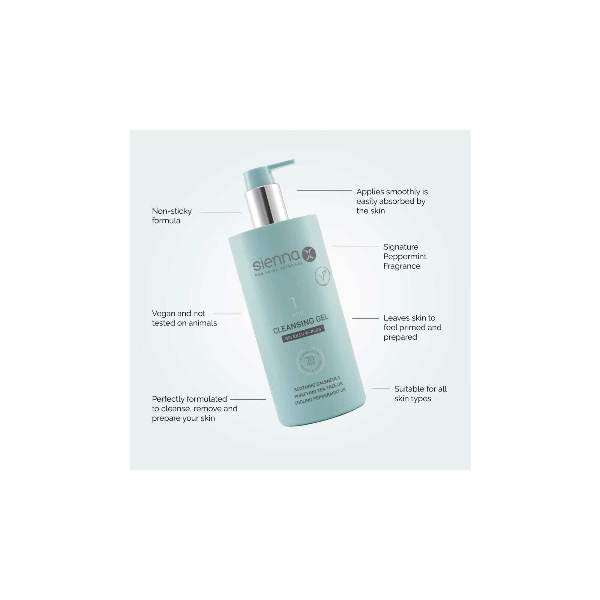 SIENNA X WAX - PRE & POST - Cleansing Gel - 500ml - Image 2