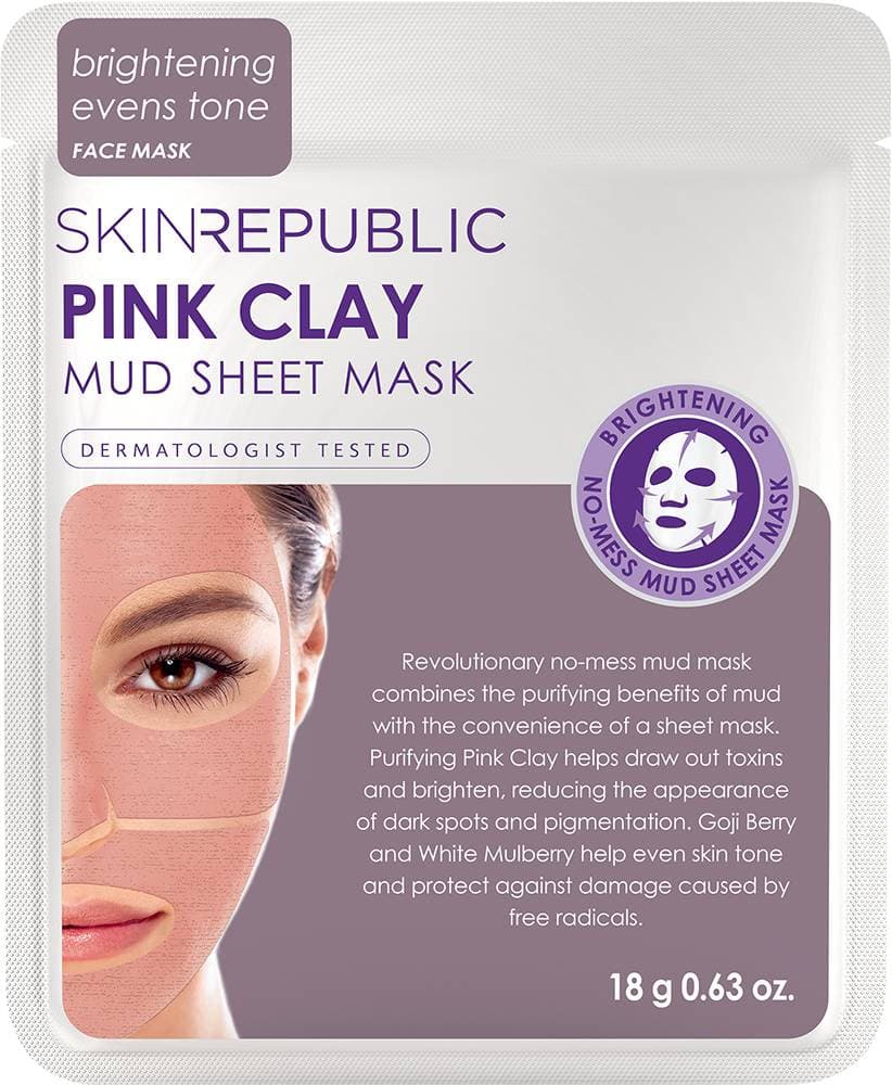Skin Republic Pink Clay Mud Sheet Mask