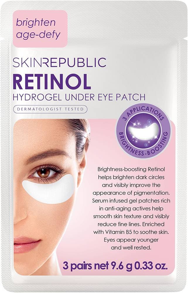 SKIN REPUBLIC - EYE MASK - Retinol Hydrogel Under Eye Mask - Brighten/Age Defy