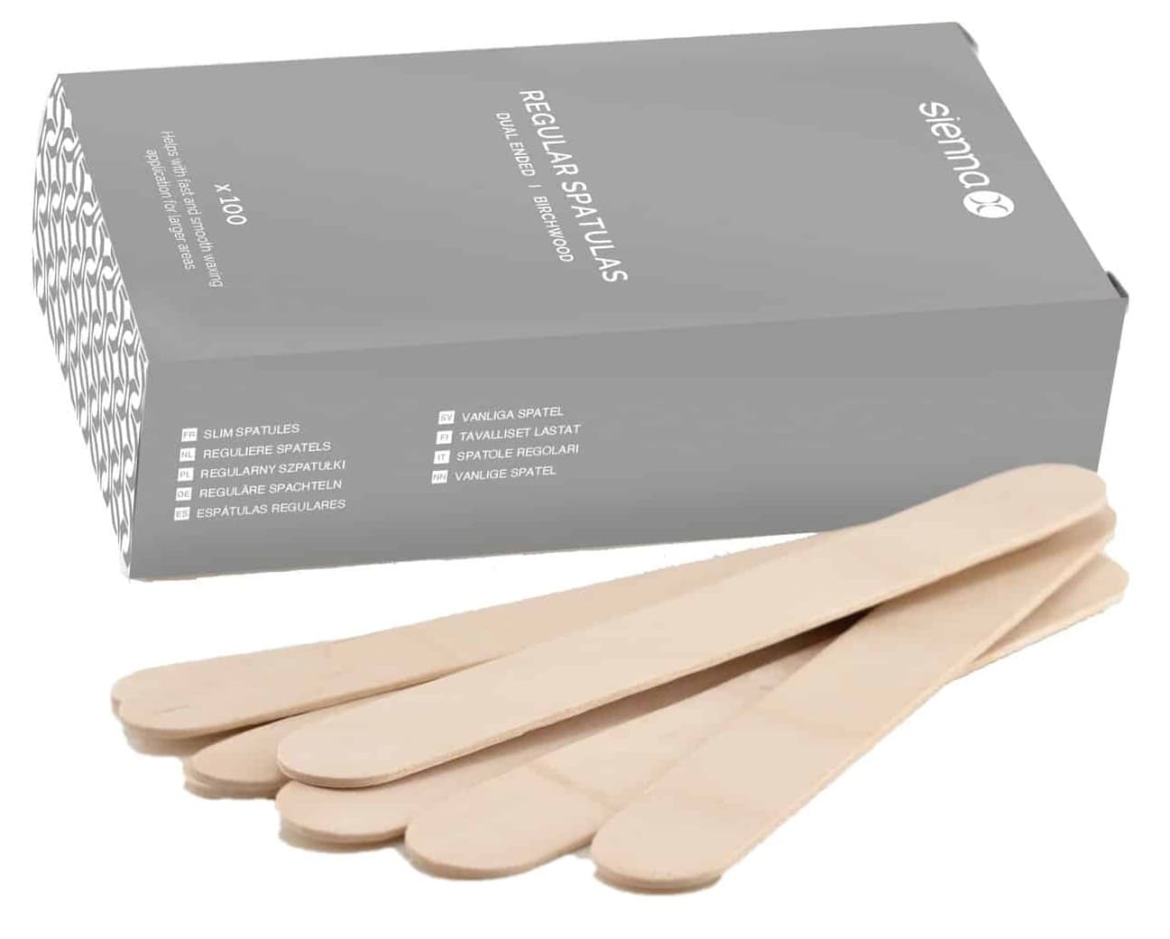 SIENNA X WAX - DISPOSABLES - Regular Spatulas - 100 Pack