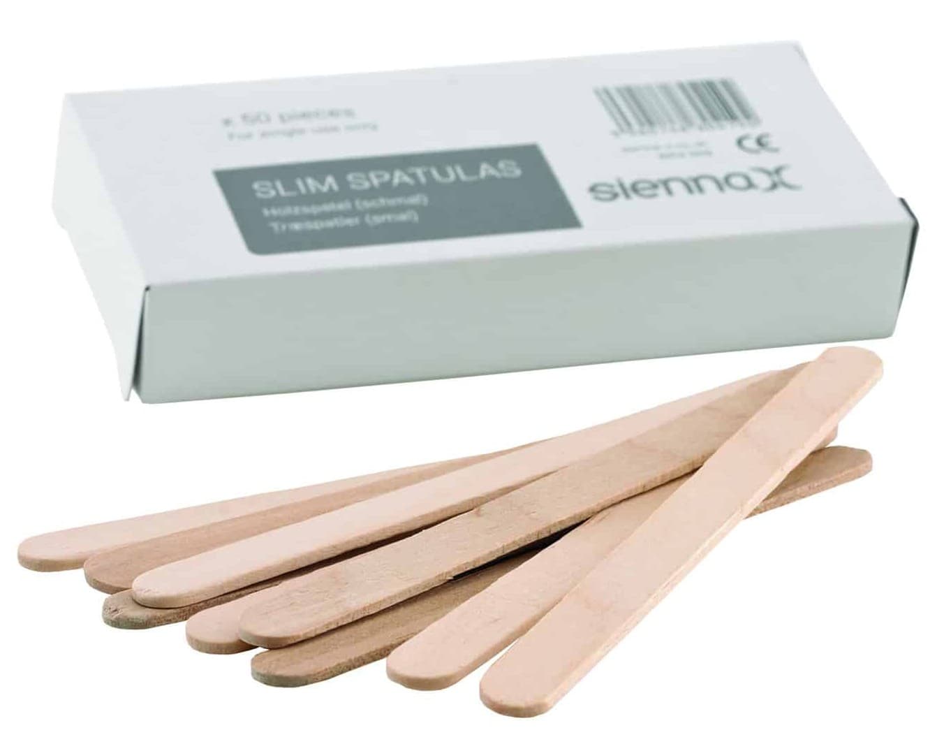 SIENNA X WAX - DISPOSABLES - Slim Spatulas - 50 Pack
